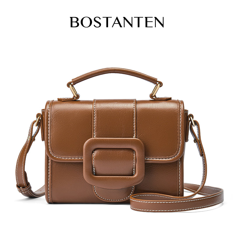 [Cake Ice Cream Bag] Bostanten 2025 Tas Wanita  Selempang Wanita Hand Bag Tas Sling Bag 2 in 1 Shoulder Bag Kulit