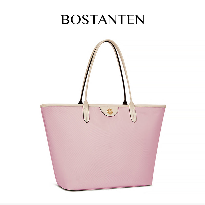 [Ashley Charles Bag] BOSTANTEN Totebag Wanita – Tas Canvas Hitam Putih, Bisa Jinjing & Bahu