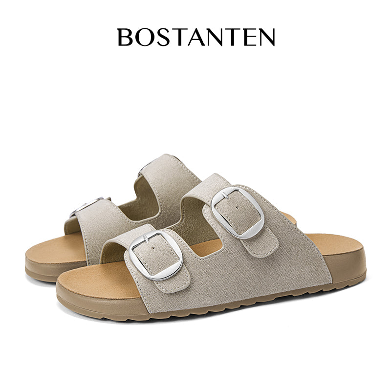 [Toast Shoes] BOSTANTEN Sandal Wanita Setengah Terbuka Sol Karet Anti Slip