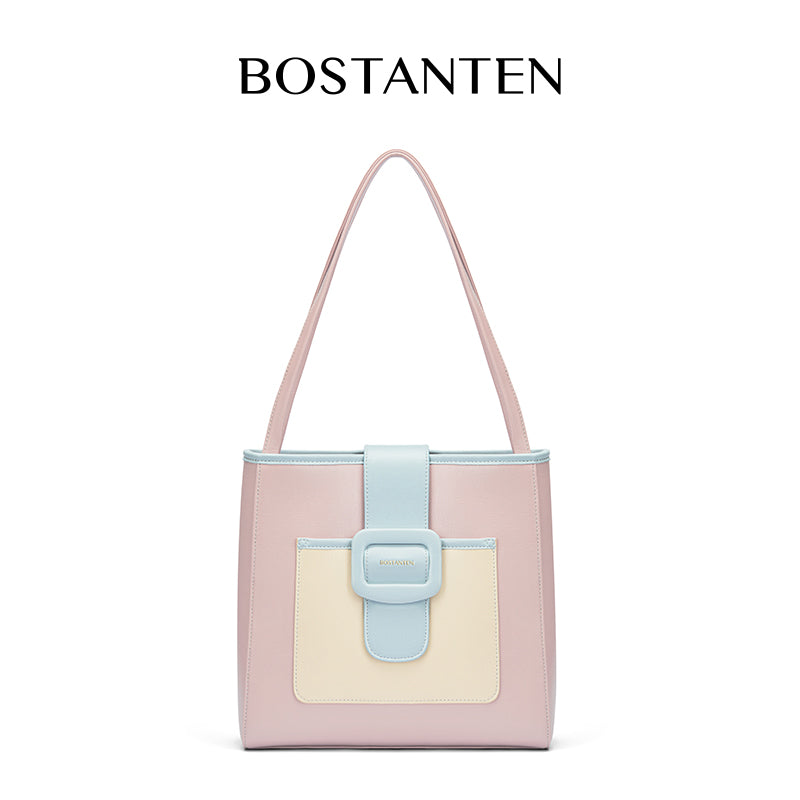 [Ice Cream Bag] BOSTANTEN Tas Bahu Wanita Hobo Bag 2025 Casual & Simple Totebag Shoulder Kuliah Korea Pu Tas Wanita
