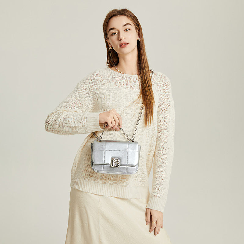 BOSTANTEN Shoulder Bag Wanita Tas Bahu Fashion dengan Tali Rantai