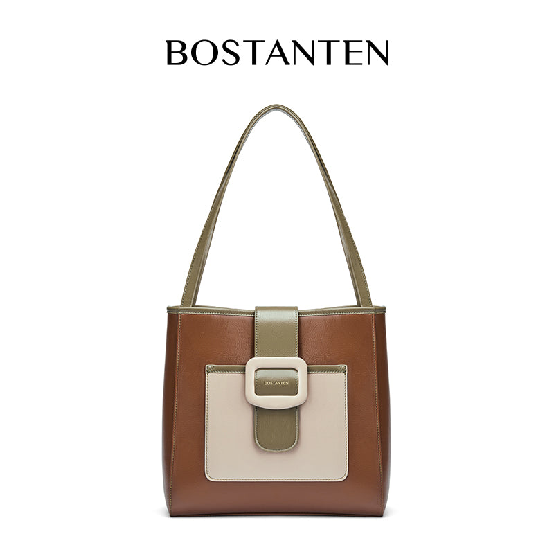 [Ice Cream Bag] BOSTANTEN Tas Bahu Wanita Hobo Bag 2025 Casual & Simple Totebag Shoulder Kuliah Korea Pu Tas Wanita