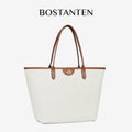 [Ashley Charles Bag] BOSTANTEN Totebag Wanita – Tas Canvas Hitam Putih, Bisa Jinjing & Bahu