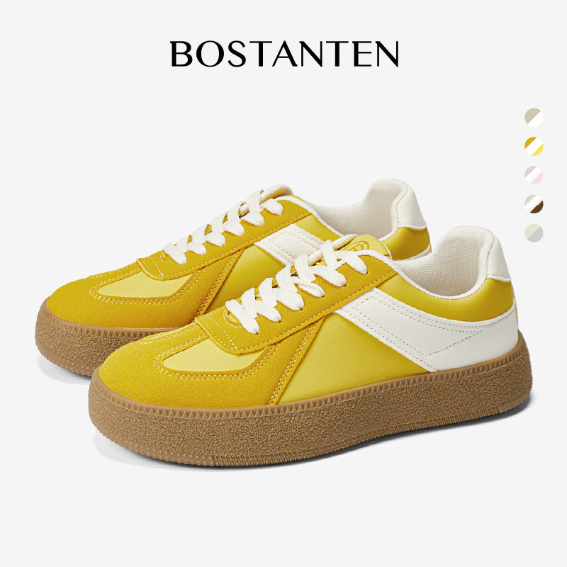 [Wenny shoes] BOSTANTEN Nami Sepatu Sneakers Wanita Sport Shoes Cream Pink Nyaman dan Serbaguna