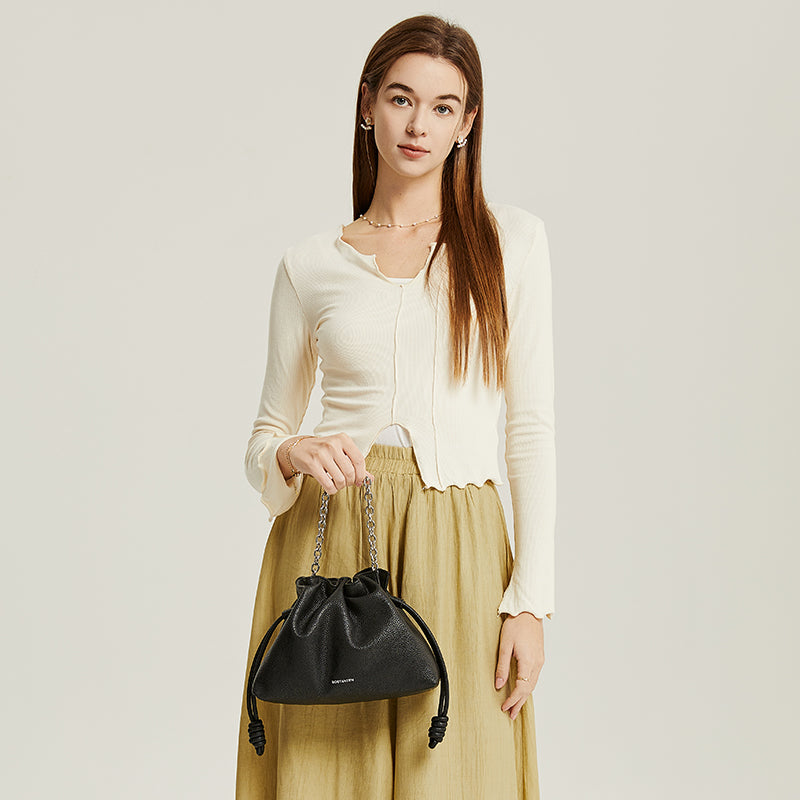 Bostanten Tas Wanita Sling Bag | Shoulder Bag Desain Bukaan Tali Serut