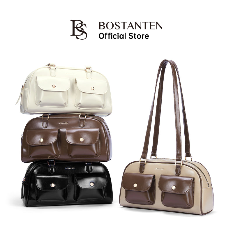 [Cassey Bag] BOSTANTEN Tas Wanita – Handbag, Selempang & Shoulder Bag dengan Slot Telepon & Headphone