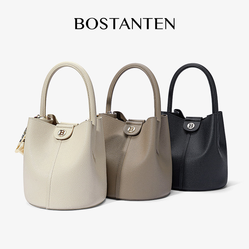 [Theria Bag] BOSTANTEN Tas Serut & Selempang Wanita – Handbag Kulit Sintetis