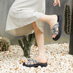 Bostanten Jelly Wedges – Sandal Selop Wanita EVA Premium, Nyaman & Elegan