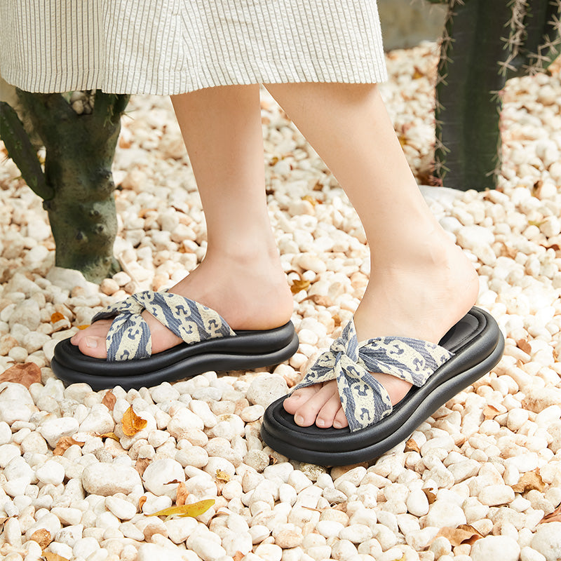 Bostanten Jelly Wedges – Sandal Selop Wanita EVA Premium, Nyaman & Elegan