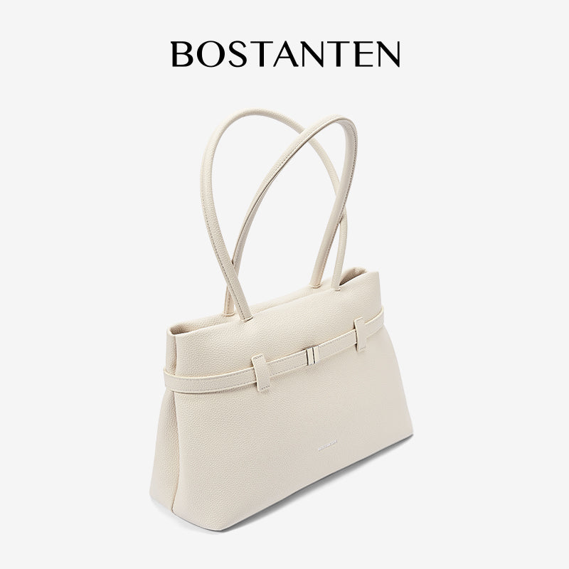[Lock Tote Bag] BOSTANTEN Tas Tote Kulit PU Tas Selempang Handbag Wanita Korean Style Tote Bag Wanita