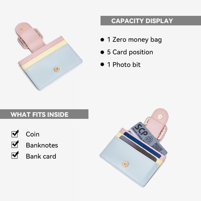 [lce Cream Card Pouch] BOSTANTEN Card Holder Dompet Mini Wanita Kulit PU