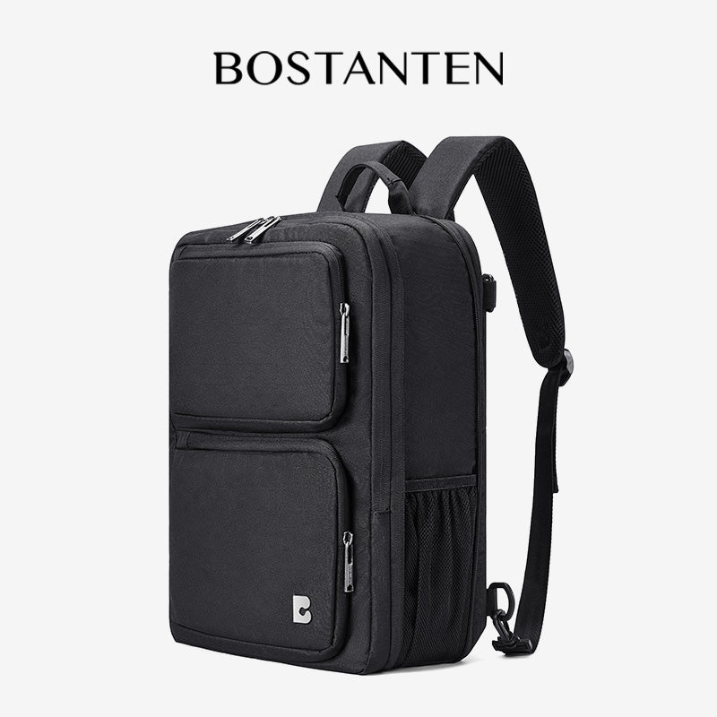 Bostanten Dualpack Bag Tas Ransel Pria Expandable Tas Laptop Anti Air untuk Kerja Bisnis Sekolah Kuliah