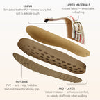 BOSTANTEN Gizeh Shoes Sandal Jepit Thong Velcro Casual Anyaman Cork Footbed Outdoor