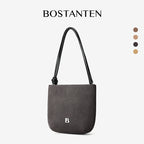 [Teddy Bag] BOSTANTEN Tas Selempang Wanita Kulit Suede Mini Fashionable – Desain Tali Anyaman DIY Adjustable Strap Tas Selempang