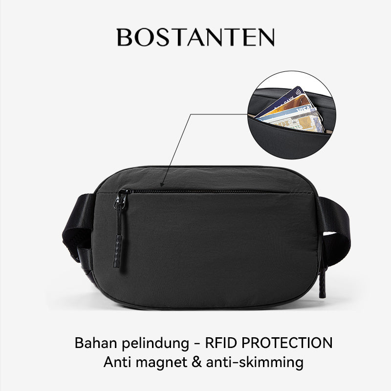 BOSTANTEN Tas Pinggang Pria Tahan Air Tersedia