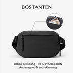 BOSTANTEN Tas Pinggang Pria Tahan Air Tersedia