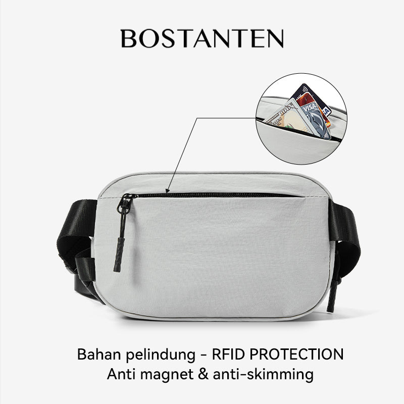BOSTANTEN Tas Pinggang Pria Tahan Air Tersedia
