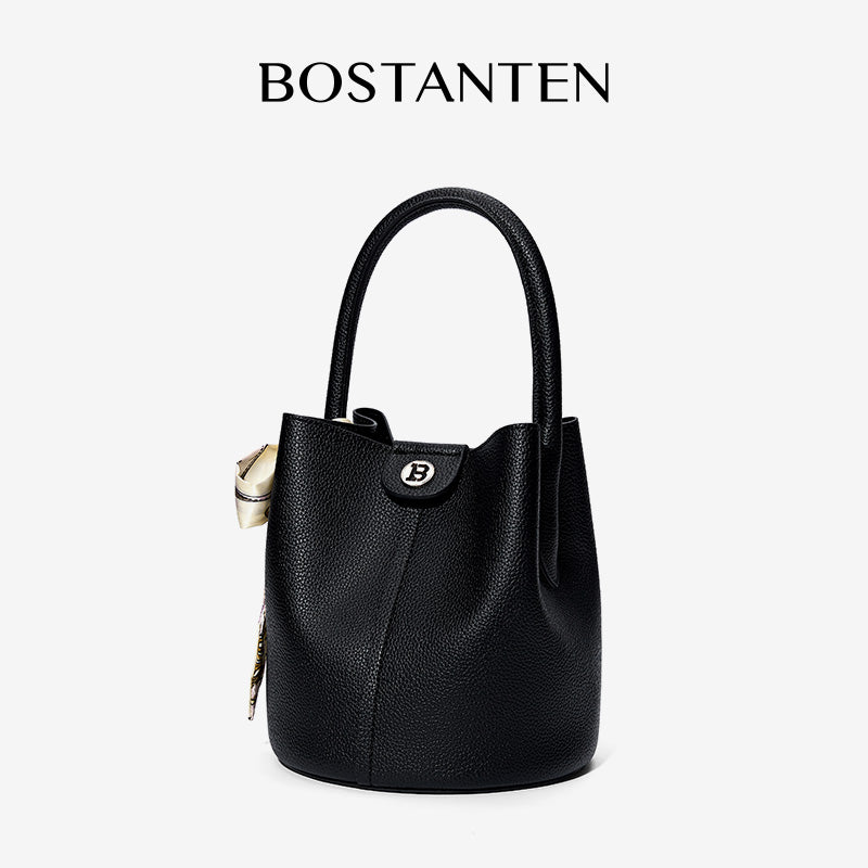 [Theria Bag] BOSTANTEN Tas Serut & Selempang Wanita – Handbag Kulit Sintetis