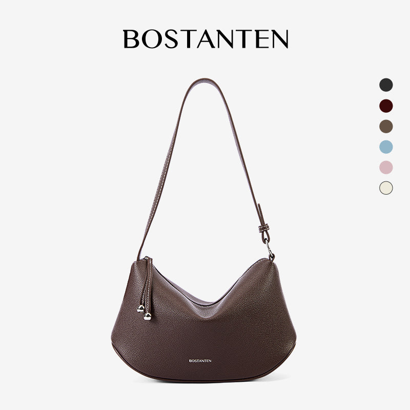 [Loop Bag] BOSTANTEN Tas Selempang Wanita Tas Tangan Silinder Premium Kulit Multi Carry Hand/Underarm/Crossbody Fashion