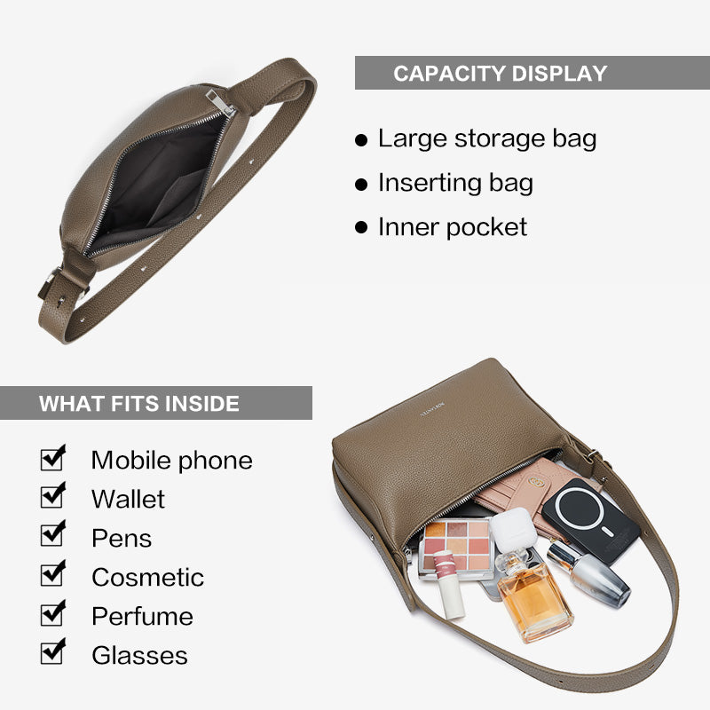 [Gianna Bag] BOSTANTEN Tas Wanita 3 in 1 – Underarm, Shoulder & Sling Bag Kulit Sintetis