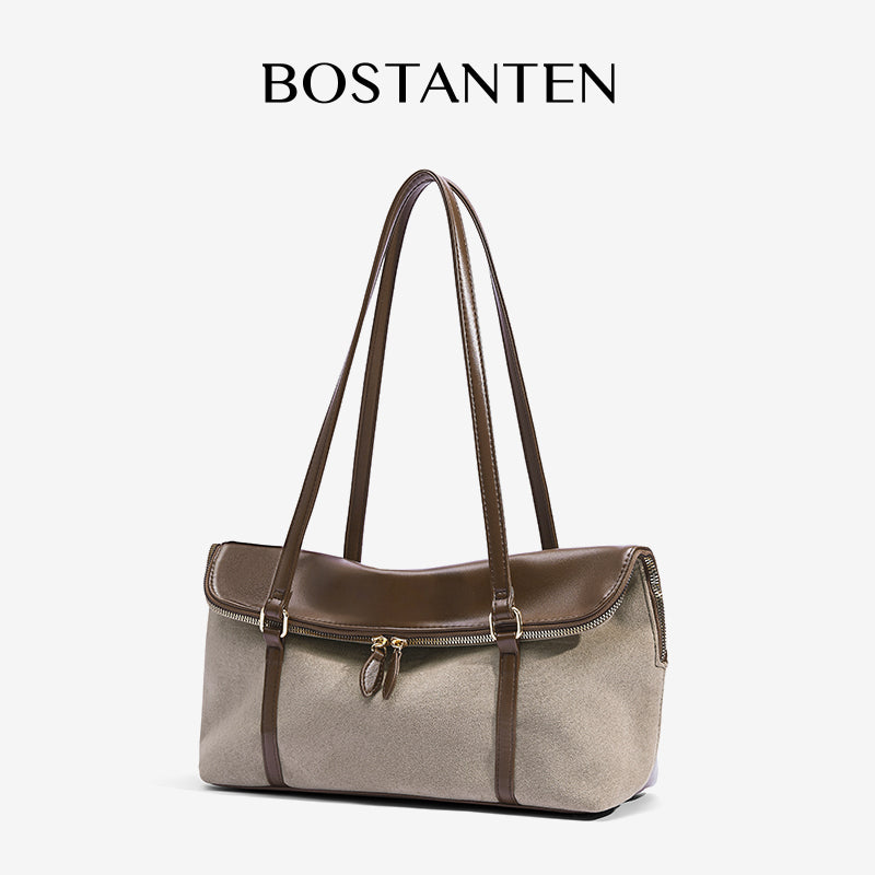 [Book Tote Bag] BOSTANTEN Totebag Dua Sisi – Tas Bahu Besar Elegan Bergaya Korea