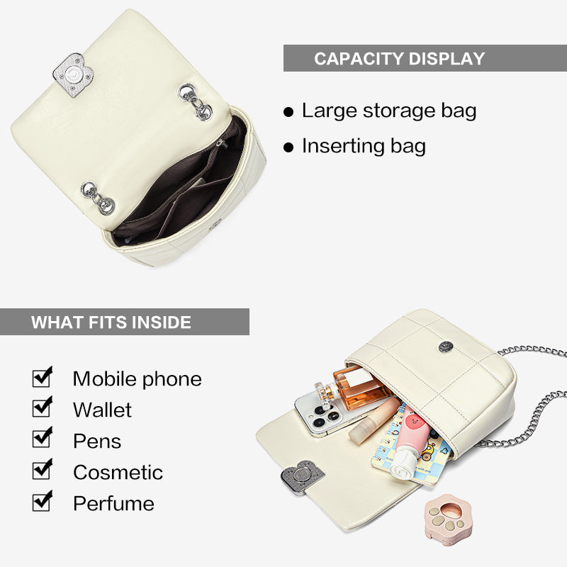 BOSTANTEN Shoulder Bag Wanita Tas Bahu Fashion dengan Tali Rantai