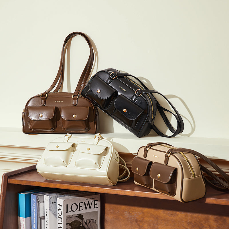 [Cassey Bag] BOSTANTEN Tas Wanita – Handbag, Selempang & Shoulder Bag dengan Slot Telepon & Headphone