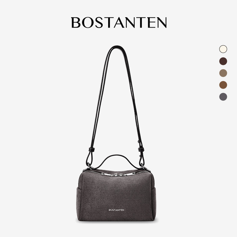 [Vanity Bag] BOSTANTEN Tas Selempang Wanita Premium Kulit Sintetis & Suede - Multifungsi 3in1 Handheld Crossbody Bag