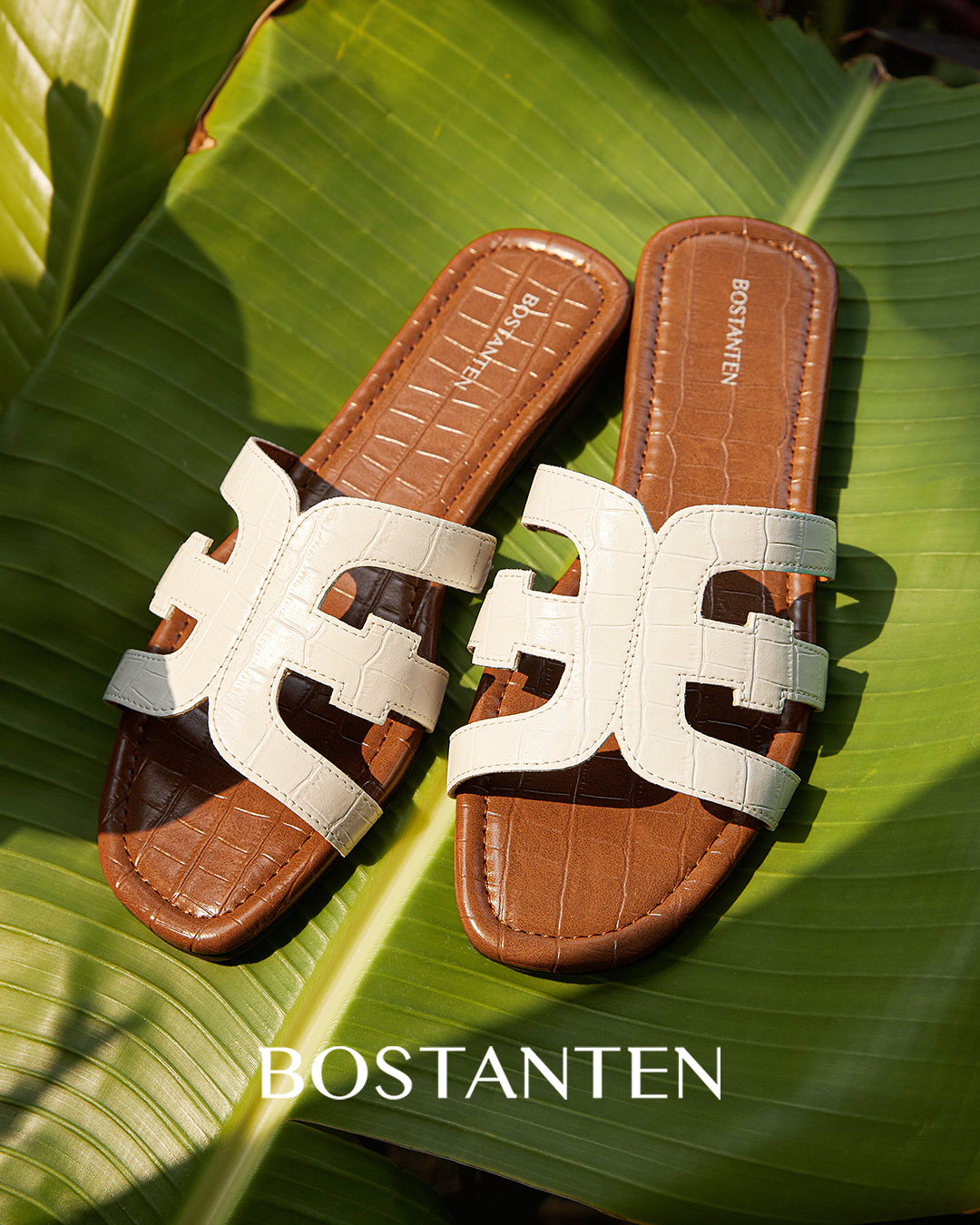 [Volcana Shoes]Bostanten Sandal Wanita Sandal pantai berongga dengan ujung terbuka