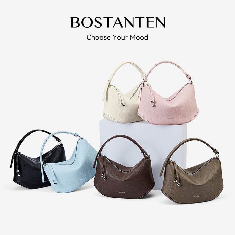 [Loop Bag] BOSTANTEN Tas Selempang Wanita Tas Tangan Silinder Premium Kulit Multi Carry Hand/Underarm/Crossbody Fashion