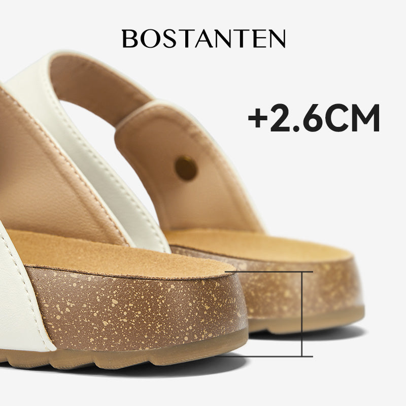 BOSTANTEN Gizeh Shoes Sandal Jepit Thong Velcro Casual Anyaman Cork Footbed Outdoor