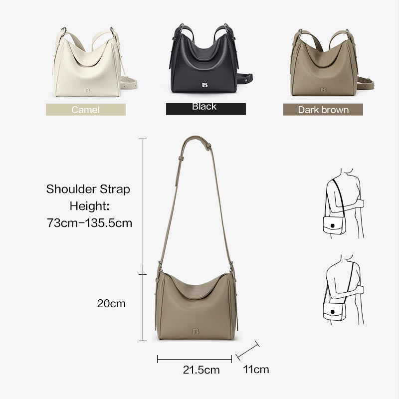 [Alena Bag] BOSTANTEN Tas Selempang Wanita 2 in 1 – Sling & Shoulder Bag Kulit Sintetis