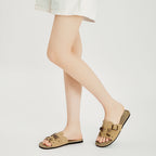 [LuxChoco Berry Sandal] BOSTANTEN Sandal Wanita – Flat Sandal Lembut,  Cocok untuk Santai & ke Pantai