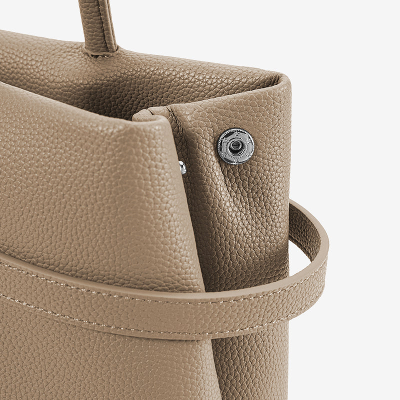 [Lock Tote Bag] BOSTANTEN Tas Tote Kulit PU Tas Selempang Handbag Wanita Korean Style Tote Bag Wanita