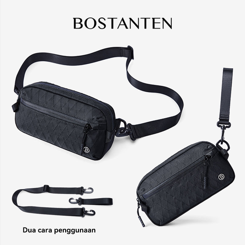 BOSTANTEN Tas Pinggang Pria Tas Bahu Pria Waistbag Pria Clucth Bag Tahan Air