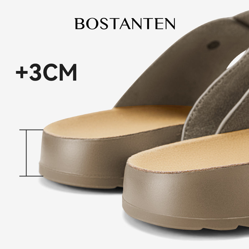 [Toast Shoes] BOSTANTEN Sandal Wanita Setengah Terbuka Sol Karet Anti Slip