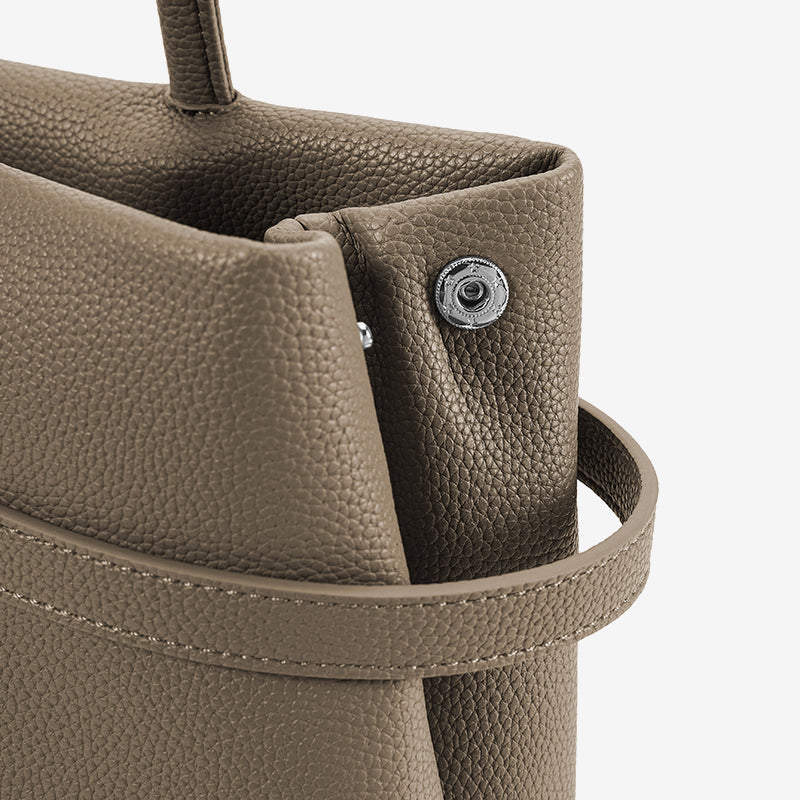 [Lock Tote Bag] BOSTANTEN Tas Tote Kulit PU Tas Selempang Handbag Wanita Korean Style Tote Bag Wanita