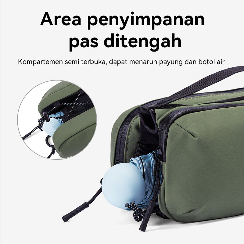 Bostanten Tas Pria Selempang Pinggang Sling Waist Bag Waterproof