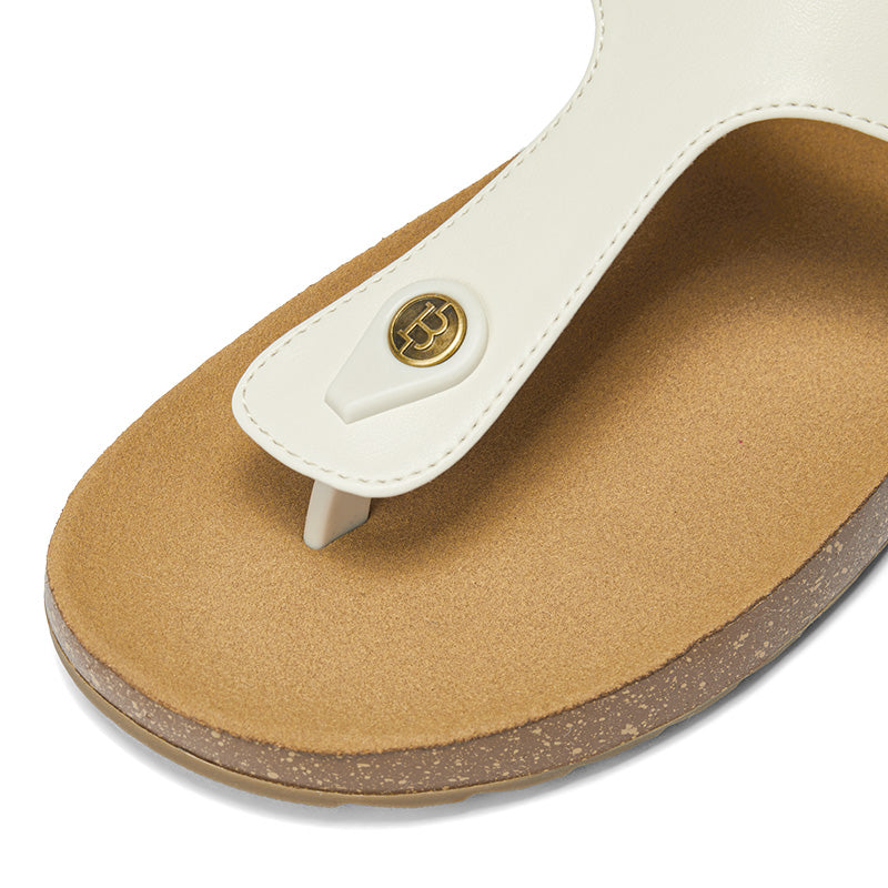 BOSTANTEN Gizeh Shoes Sandal Jepit Thong Velcro Casual Anyaman Cork Footbed Outdoor