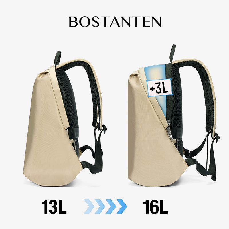 Bostanten Liteflex Tas Ransel Pria Tas Laptop Expandable Anti Air Backpack Kerja Sekolah Kuliah Travelling Outdoor