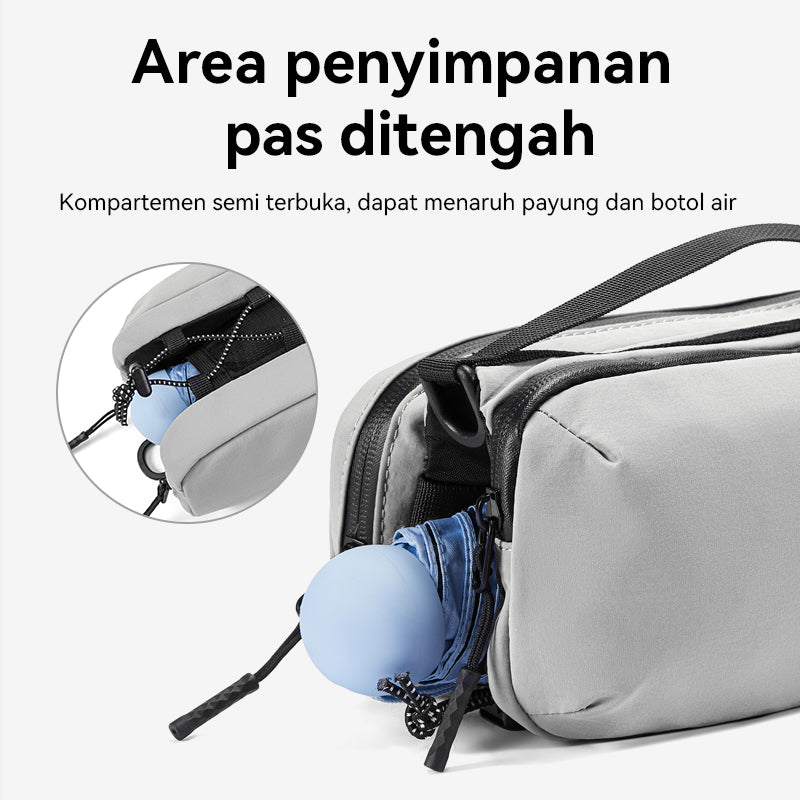 Bostanten Tas Pria Selempang Pinggang Sling Waist Bag Waterproof