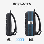 Bostanten Dualpack Bag Tas Ransel Pria Expandable Tas Laptop Anti Air untuk Kerja Bisnis Sekolah Kuliah