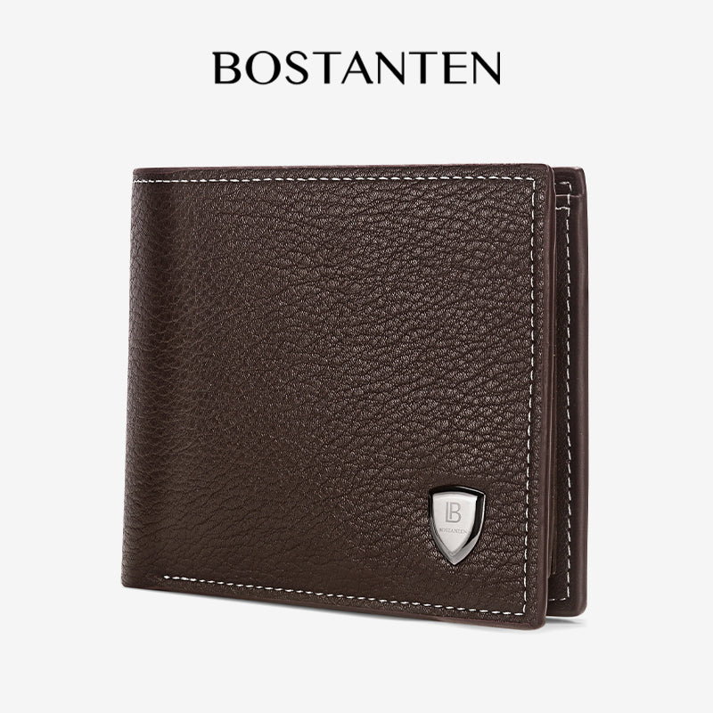 BOSTANTEN Dompet Lipat Pria Kulit PU Dengan Berbagai Motif