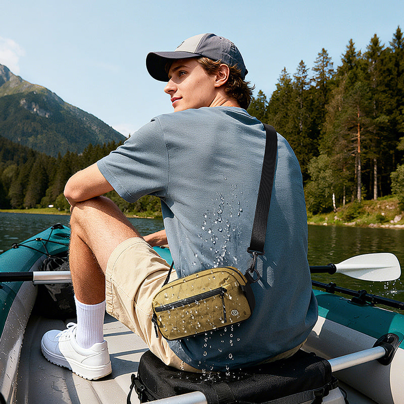 BOSTANTEN Tas Pinggang Pria Tas Bahu Pria Waistbag Pria Clucth Bag Tahan Air