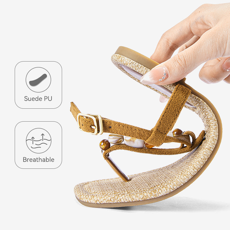 BOSTANTEN Lucky Sandal Flat Jepit Wanita Korea Premium Pesta kekinian