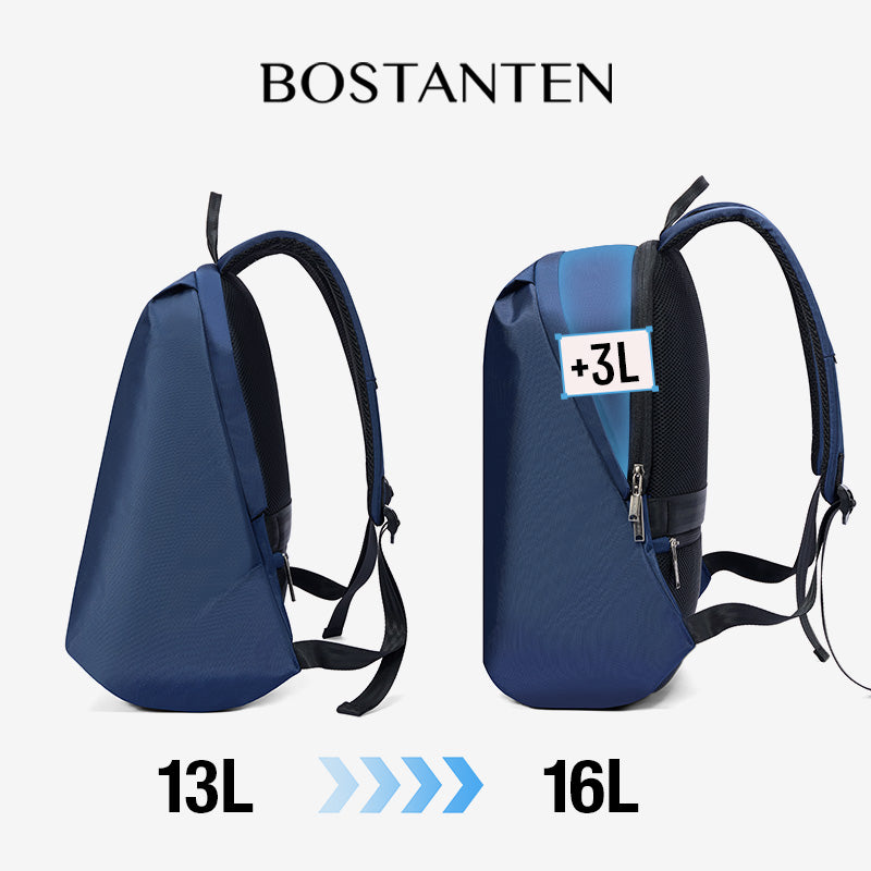 Bostanten Liteflex Tas Ransel Pria Tas Laptop Expandable Anti Air Backpack Kerja Sekolah Kuliah Travelling Outdoor