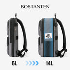 Bostanten Dualpack Bag Tas Ransel Pria Expandable Tas Laptop Anti Air untuk Kerja Bisnis Sekolah Kuliah