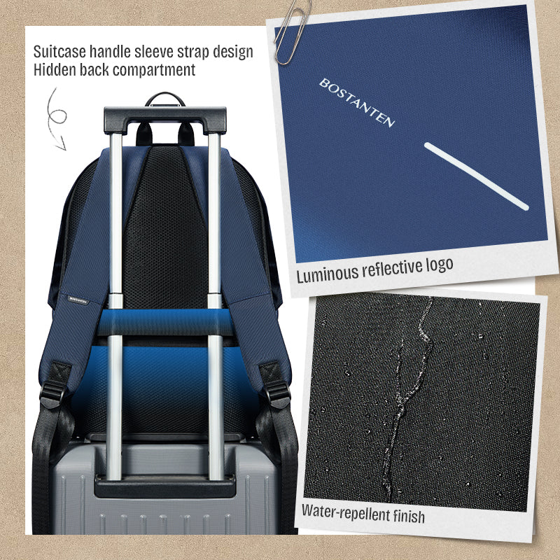 Bostanten Liteflex Tas Ransel Pria Tas Laptop Expandable Anti Air Backpack Kerja Sekolah Kuliah Travelling Outdoor