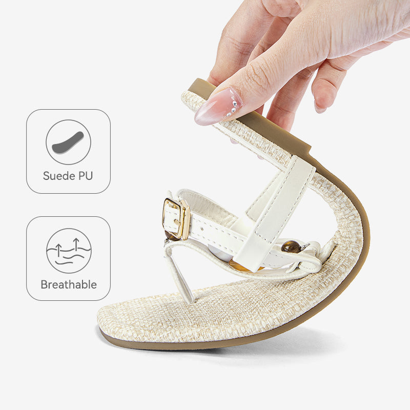 BOSTANTEN Lucky Sandal Flat Jepit Wanita Korea Premium Pesta kekinian