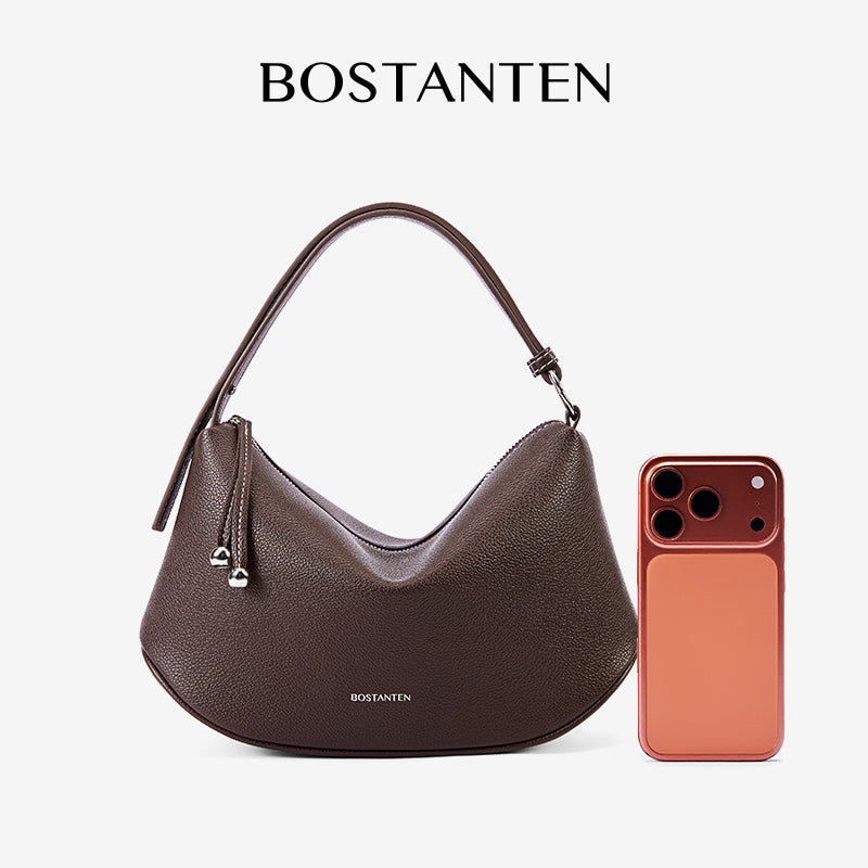 [Loop Bag] BOSTANTEN Tas Selempang Wanita Tas Tangan Silinder Premium Kulit Multi Carry Hand/Underarm/Crossbody Fashion